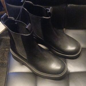 a new day Black Ankle Boots